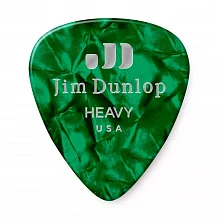 Dunlop 483P12HV Celluloid Green Pearloid Heavy медиаторы, целлулоид, 12 шт