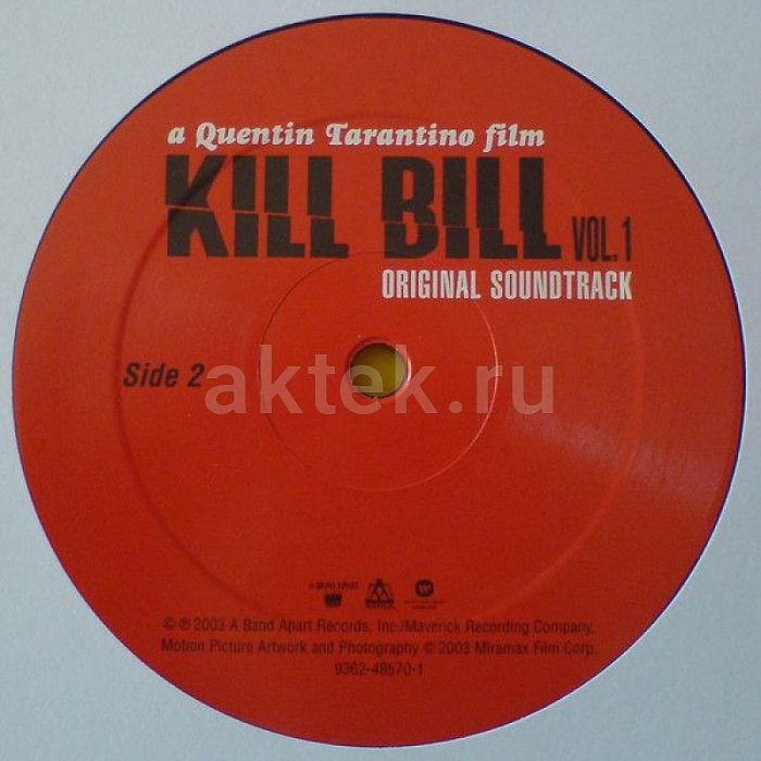 Виниловая пластинка V/A - OST KILL BILL VOL. 1 180 GRAM BLACK VINYL 12" 4