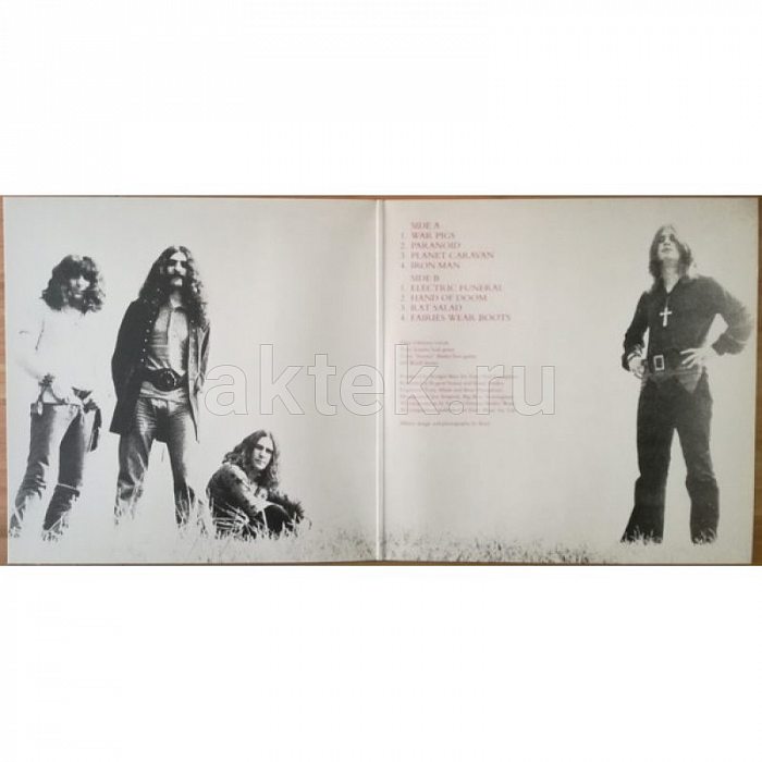 Виниловая пластинка BLACK SABBATH - PARANOID 180 GRAM BLACK VINYL 12" 3
