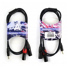 AuraSonics J35Y2XM-1-LONG аудио Y-кабель jack 3,5 -> 2 x XLR, 1 м