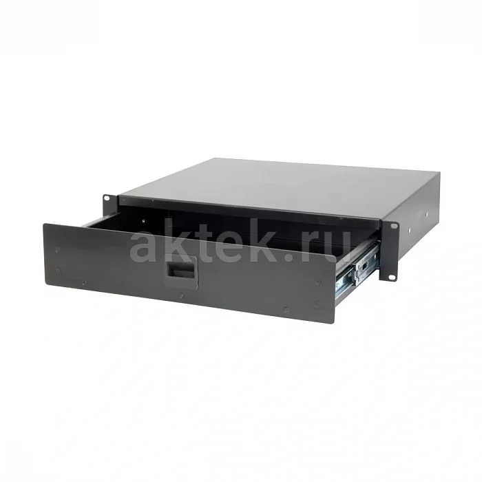 Nordfolk NRB-2U выдвижной рэковый ящик, 2U, стальной, чёрный