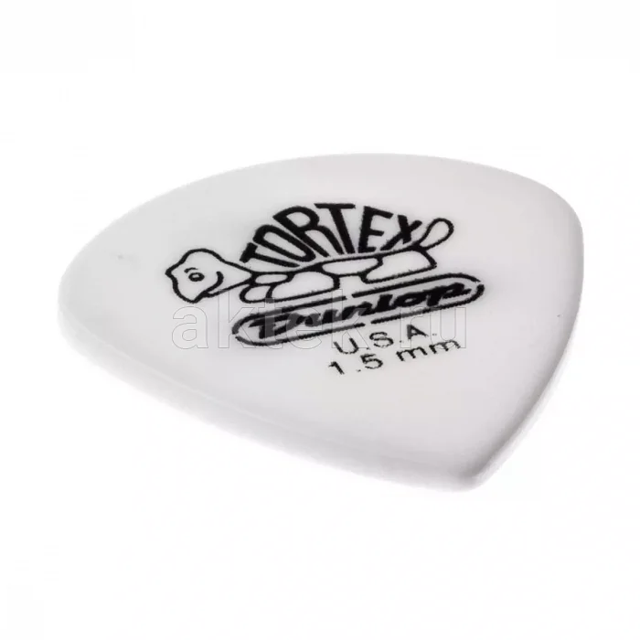 Dunlop 478P150 Tortex White Jazz III медиаторы, 1,5 мм 2