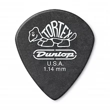 Dunlop 482P114 Tortex Pitch Black Jazz медиаторы, 1,14 мм
