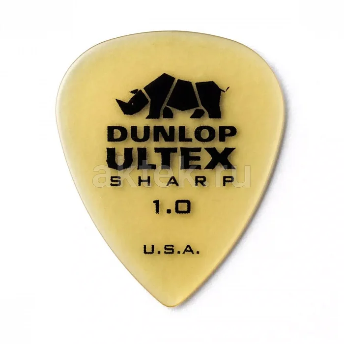 Dunlop 433P100 Ultex Sharp 6Pack медиаторы, 1 мм, 6 шт