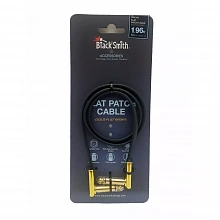 BlackSmith Patch Cable Gold Flat 1.96ft инструментальный кабель, плетёный экран