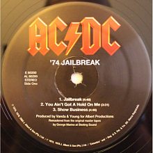 Виниловая пластинка AC/DC - 74 JAILBREAK 180 GRAM BLACK VINYL 12" 3