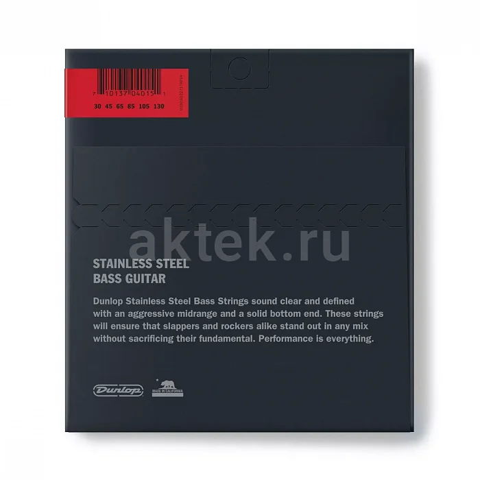 Dunlop DBS30130 Stainless Steel комплект струн, калибр 30-130 2