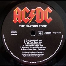 Виниловая пластинка AC/DC - THE RAZOR'S EDGE 180 GRAM BLACK VINYL 12" 3
