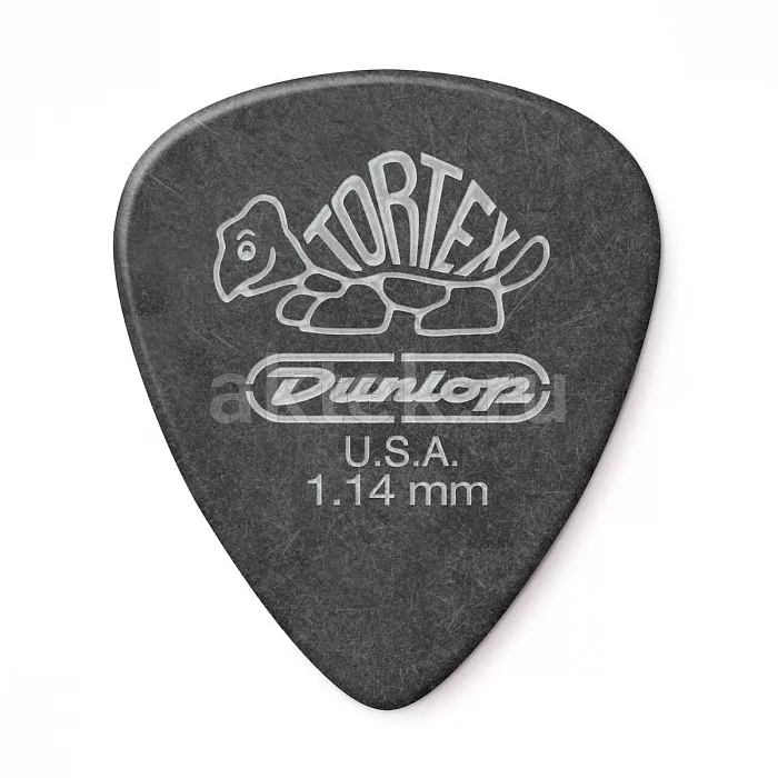 Dunlop 488P114 Tortex Pitch Black Standard медиаторы, 1,14 мм