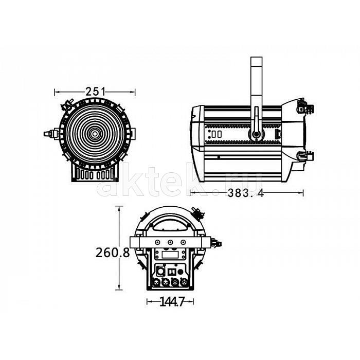 SILVER STAR SS815XAL FREZNO Ze-2 RGBAL френель, зум 15–45° 3