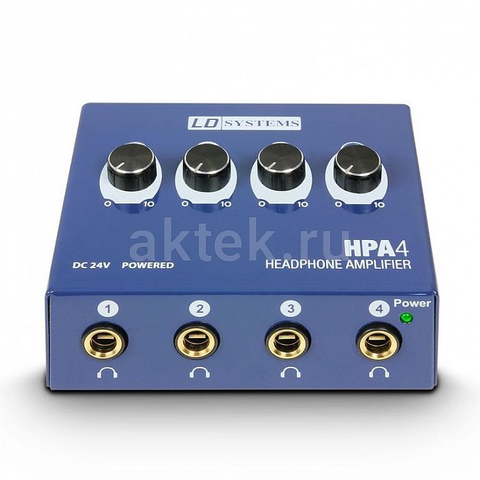LD Systems HPA 4 четырёхканальный усилитель для наушников 4×100мВт