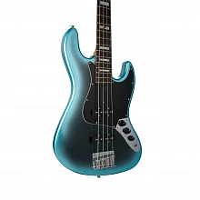Mooer MBJ412 Dark бас-гитара, синий, корпус из тополя 3