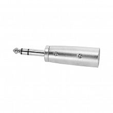 Adam Hall K4AJM3XM3 Silver адаптер TRS6.3-M-stereo–XLR-M 3
