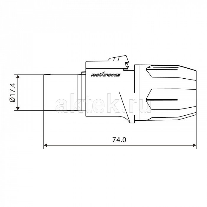 ROXTONE RAC3FCO-WP разъём PowerCON, гнездо, IP65 5