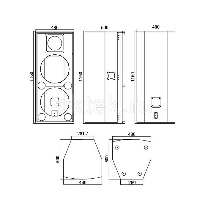 VOLTA MAX 215 пассивная акустическая система, 1100 Вт RMS 6