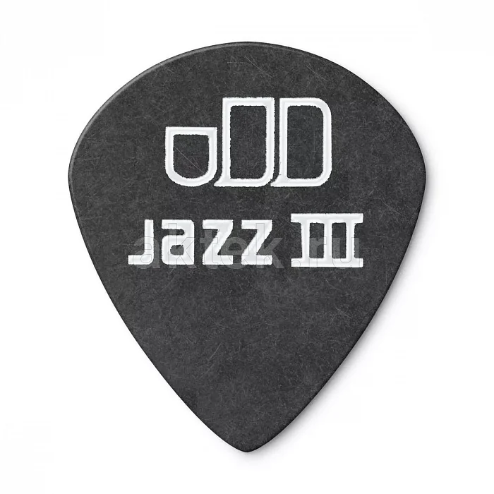 Dunlop 482P050 Tortex Pitch Black Jazz медиаторы, 0,5 мм 3