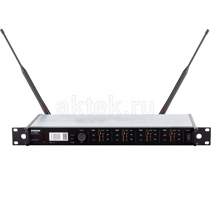 SHURE ULXD4QE G51 четырёхканальный приёмник радиосистемы, 470–534 МГц, 4 канала