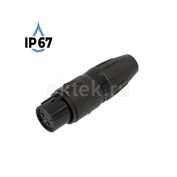 SEETRONIC SCWF3-B-67 кабельный XLR-разъём female, IP67 2