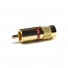 Van den Hul C-8.4 Gold/Red RCA-разъём, позолоченный, для аудиокабеля