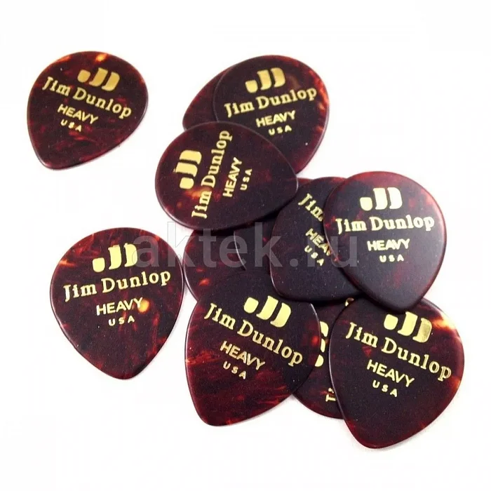 Dunlop 485P05HV Celluloid Shell Teardrop Heavy медиаторы, целлулоид, 12 шт 4