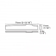 Hosco HSB-SG1 костяной порожек для акустической гитары 2 Hosco HSB-SG1 костяной порожек для акустической гитары 2