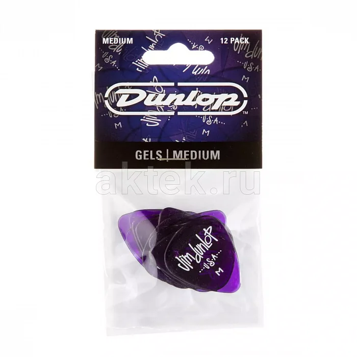 Dunlop 486PMD Gels M Purple 12Pack медиаторы, medium, 12 шт 4