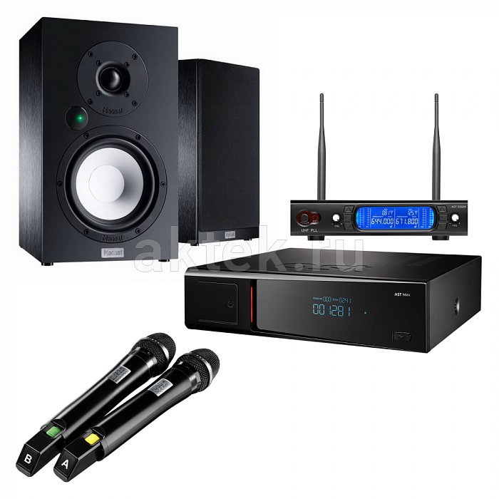 Комплект караоке с акустикой AST MINI + Magnat Multi Monitor 220