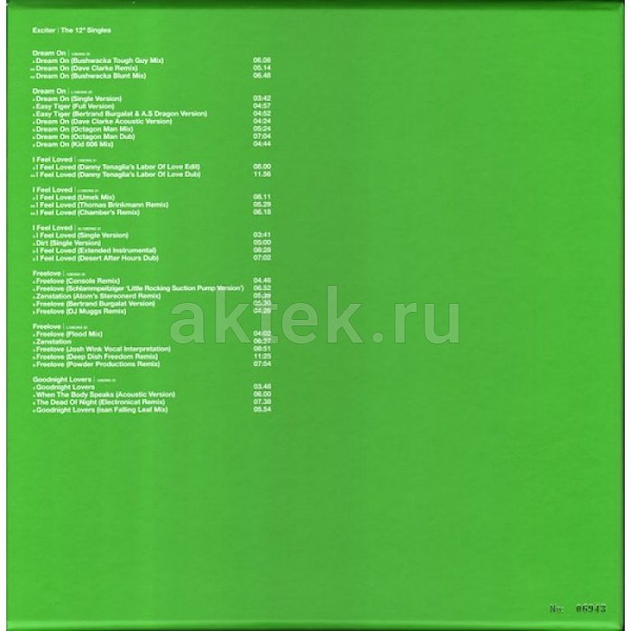 Виниловый бокс-сет DEPECHE MODE - EXCITER THE 12" SINGLES BLACK VINYL 12" BOX SET 3