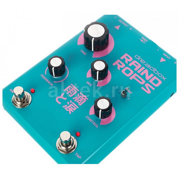 Гитарная педаль реверберации и задержки Dreadbox Raindrops 10