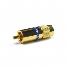 Van den Hul C-9.0 Gold/Blue RCA-разъём, позолоченный, для аудиокабеля