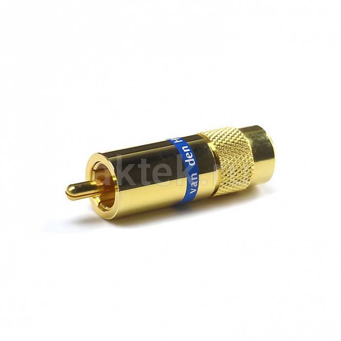 Van den Hul C-9.0 Gold/Blue RCA-разъём, позолоченный, для аудиокабеля