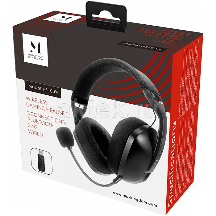 Беспроводные наушники Music Public Kingdom HS100W Black 3