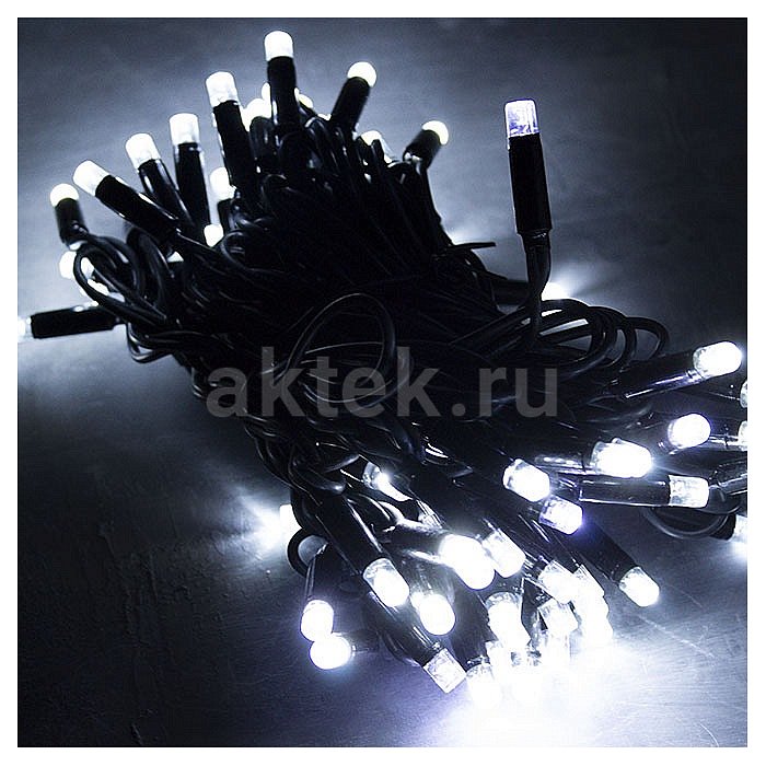 Светодиодная уличная гирлянда Led Light 20м холодный белый