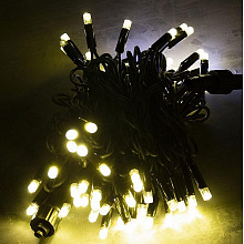 Светодиодная уличная гирлянда Led Light 20м теплый белый