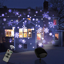 Уличная подсветка SkyDisco Led Snow белые снежинки 2