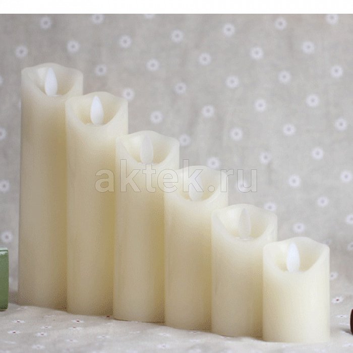 Светодиодная восковая LED свеча Aromalight 11,5х5 слоновая кость 6