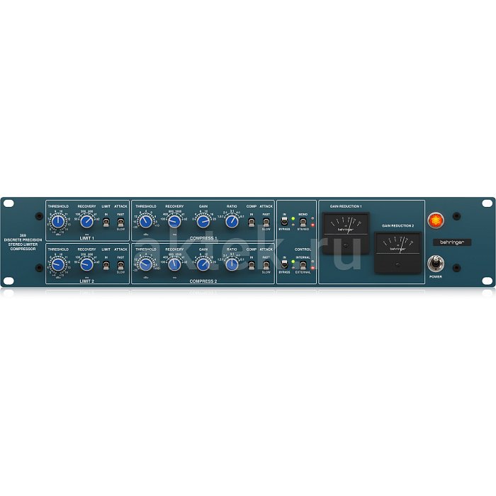 Behringer 369 Классический 2-канальный прецизионный стереокомпрессор
