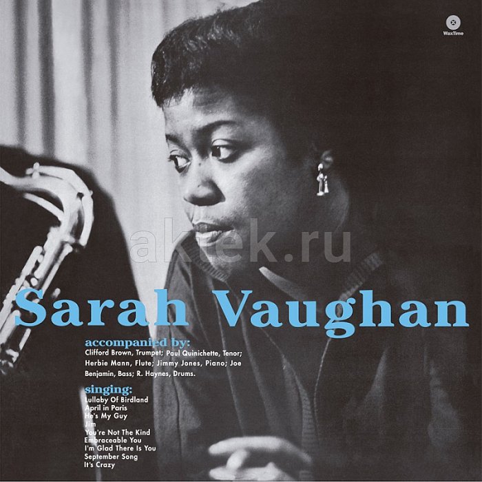 Виниловая пластинка SARAH VAUGHAN - SARAH VAUGHAN WITH CLIFFORD BROWN BROWN VINYL 12"