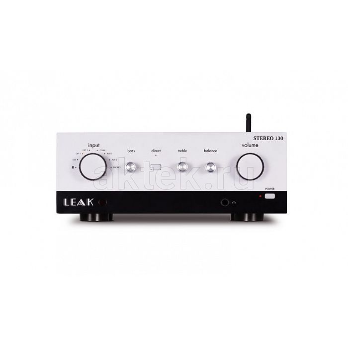 Leak Stereo 130 Silver интегральный стереоусилитель, 2×45 Вт, Bluetooth aptX
