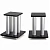 Стойка для акустики Radiotehnika T3B Silver/Black