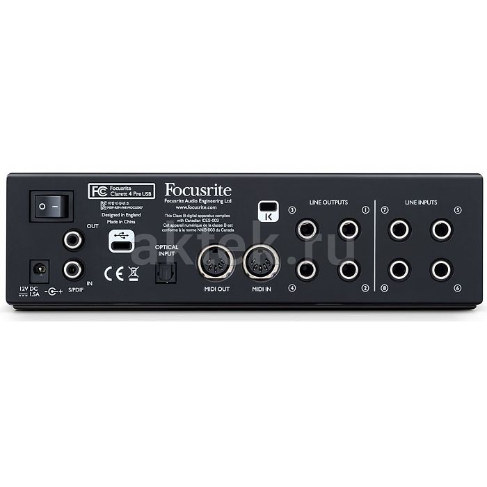 Аудиоинтерфейс FOCUSRITE Clarett 4Pre USB 3