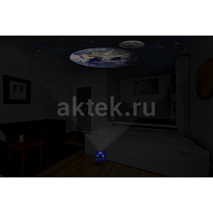 Проекционный диск "Звездное небо с Землей и Луной" 3