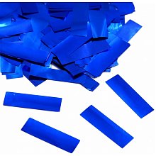 Металлизированное конфетти 17x55мм синий 1кг
