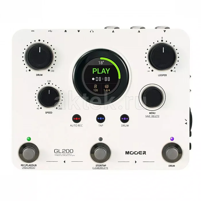Mooer GL200 двухдорожечный лупер с Bluetooth и XLR