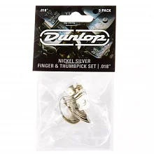 Dunlop 33P018 Nickel Silver Fingerpick 5Pack медиатор-коготь, 0,18 мм