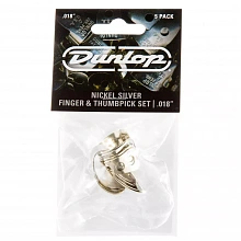 Dunlop 33P018 Nickel Silver Fingerpick 5Pack медиатор-коготь, 0,18 мм