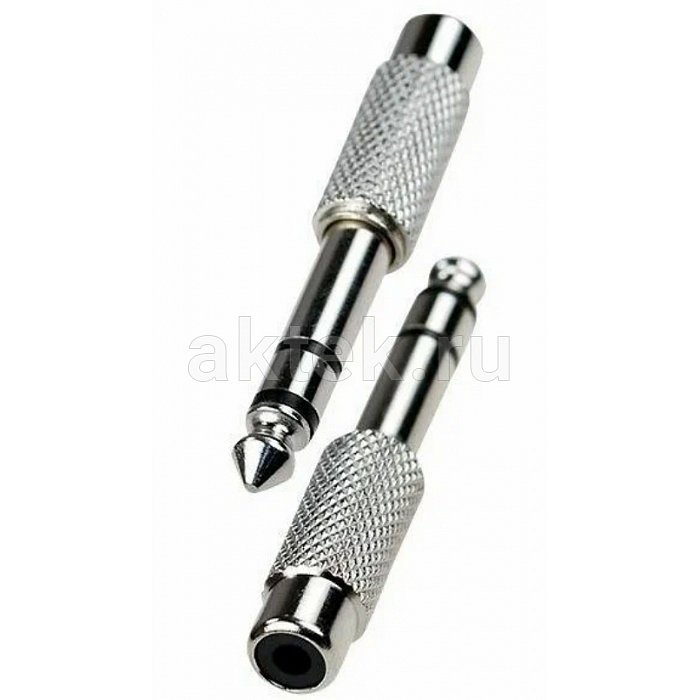 Переходник 6.35мм "шт" стерео - RCA "гн" 2