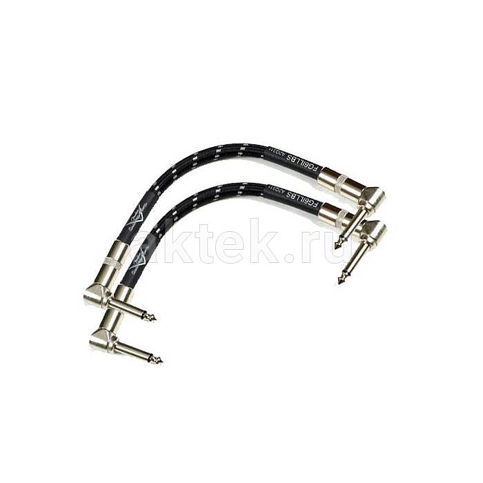 Кабель коммутационный FENDER 6`` PATCH CABLE 2 PACK BLACK 2