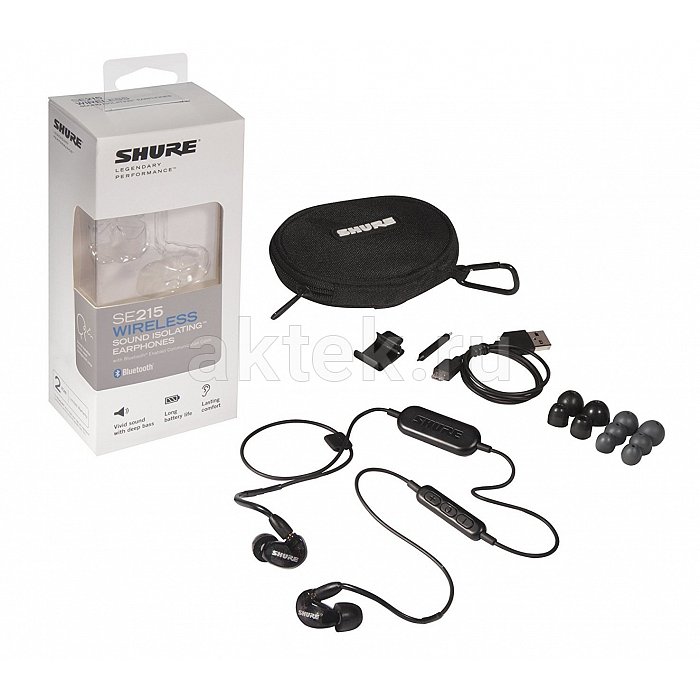 Наушники беспроводные SHURE SE215-K-BT1-EFS 2