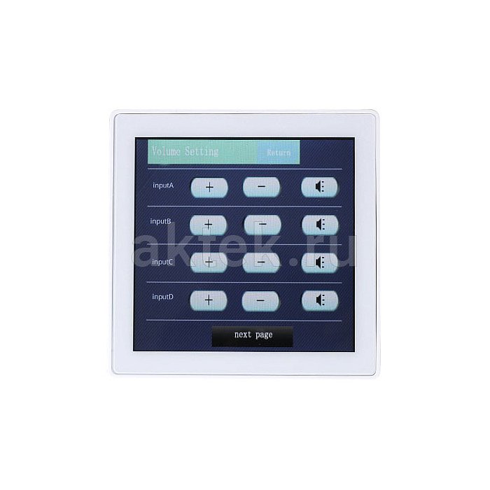 NEVOD DCP-88 аудиоматрица для трансляционной системы, RS-485, дисплей сенсорный 2